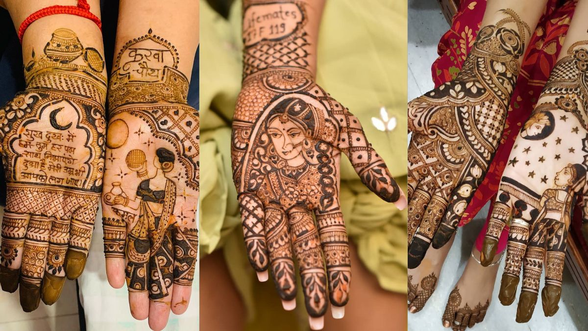 Easy Mehndi Designs for Karwa Chauth 2024 | करवा चौथ मेहंदी डिजाइंस | Mehndi Design Photo | karwa chauth front hand easy and stunning mehndi designs | HerZindagi