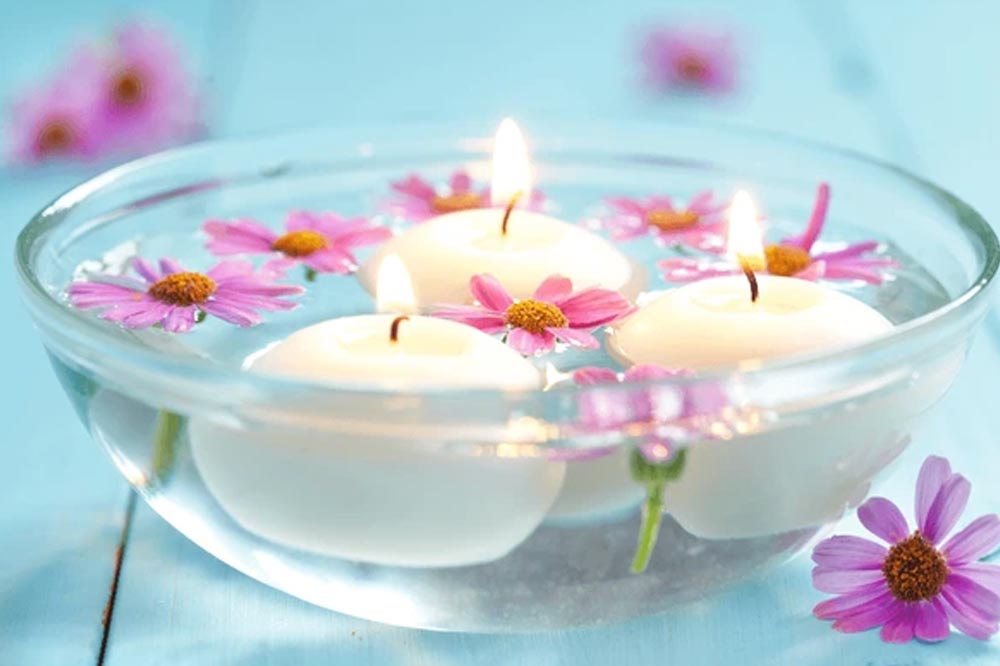 DIY Beautiful Water Candle