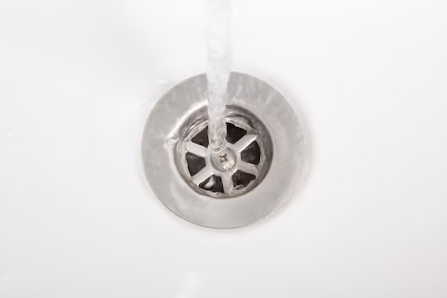 How to clean a bathroom drain clogged with hair