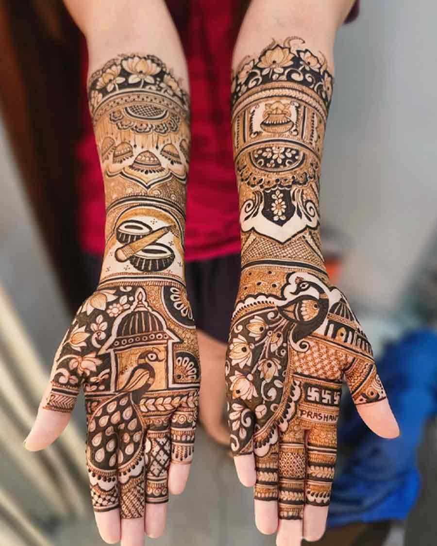 Peacock Mehndi Design