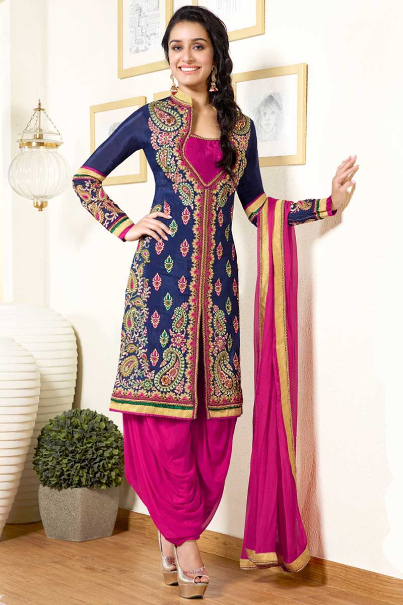 Long kurti patiala suit
