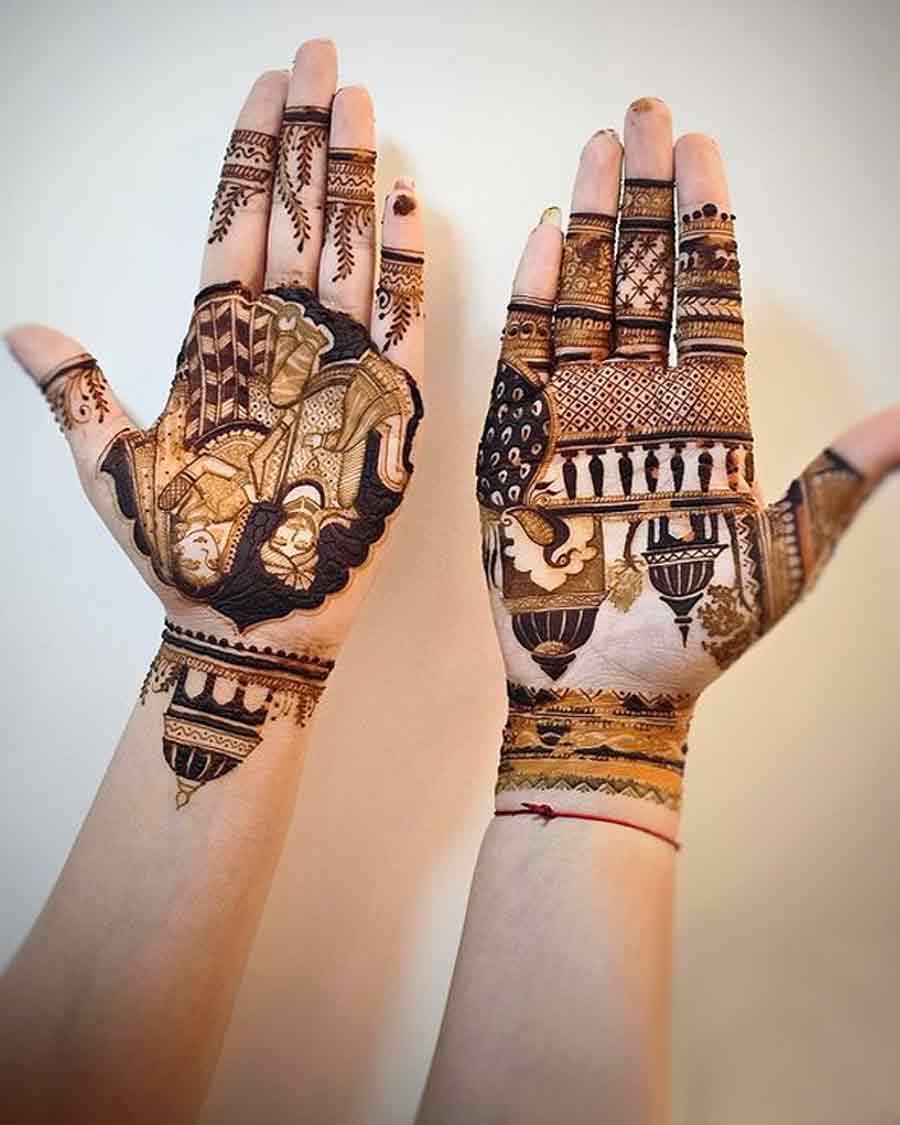 full hand mehndi