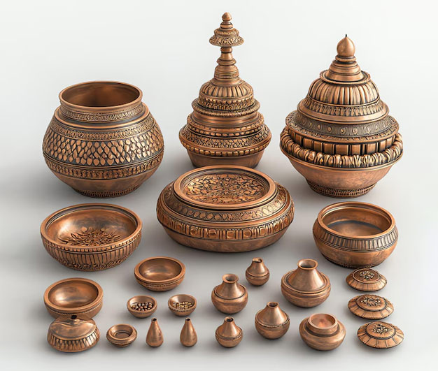 how to clean mandir utensils