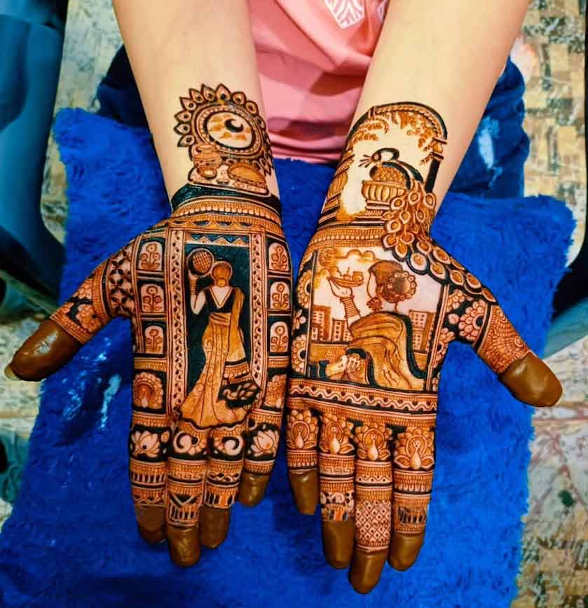 Chand Mehndi Design