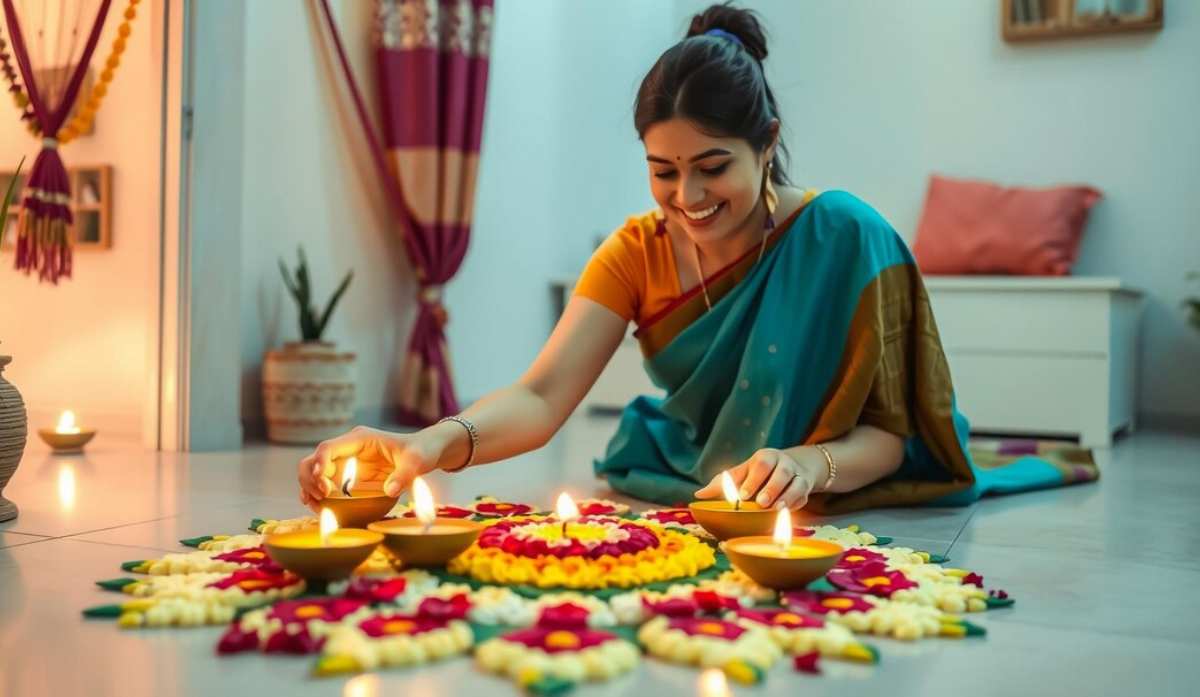 Rangoli making tips for diwali