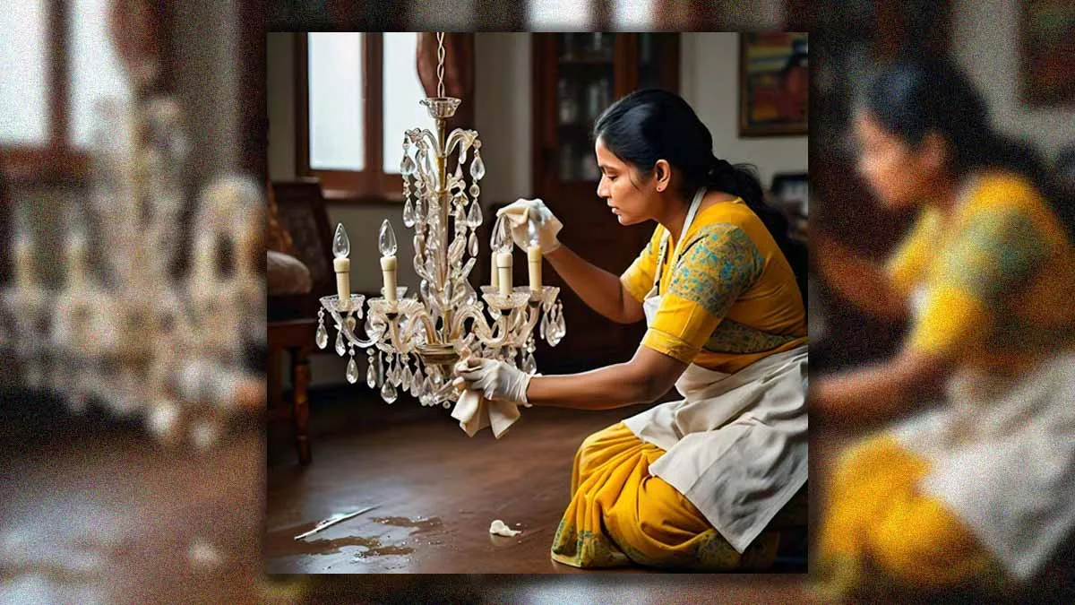 how to clean crystal chandelier