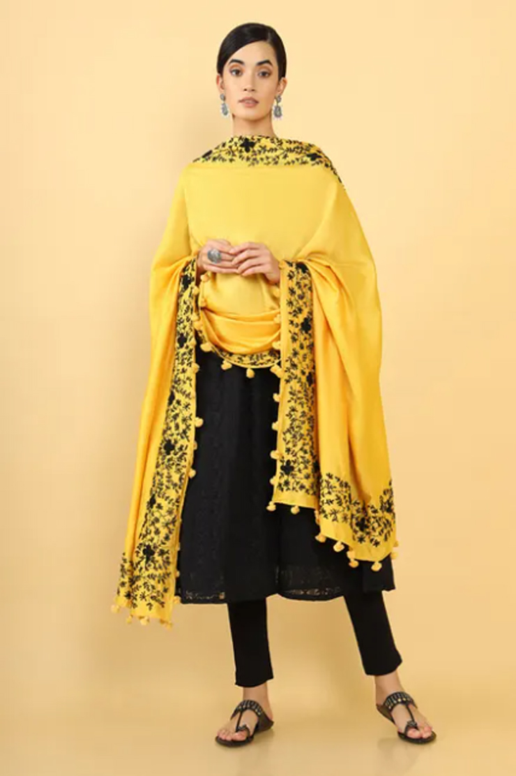 Chander work dupatta