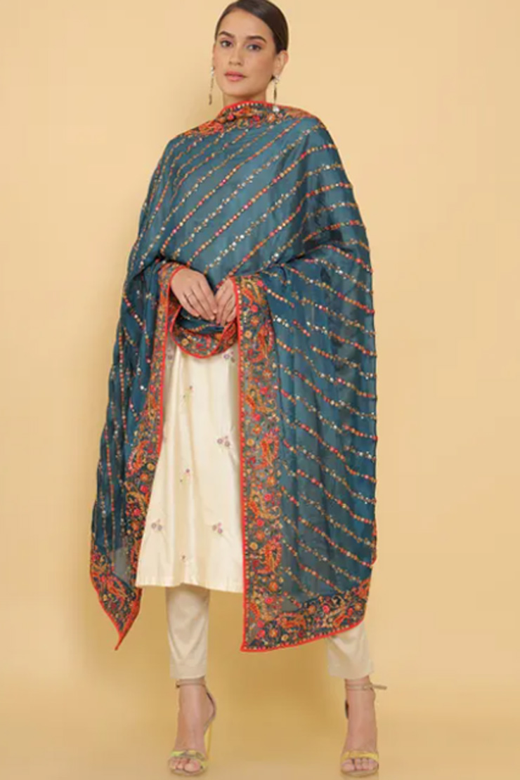 Heavy work dupatta