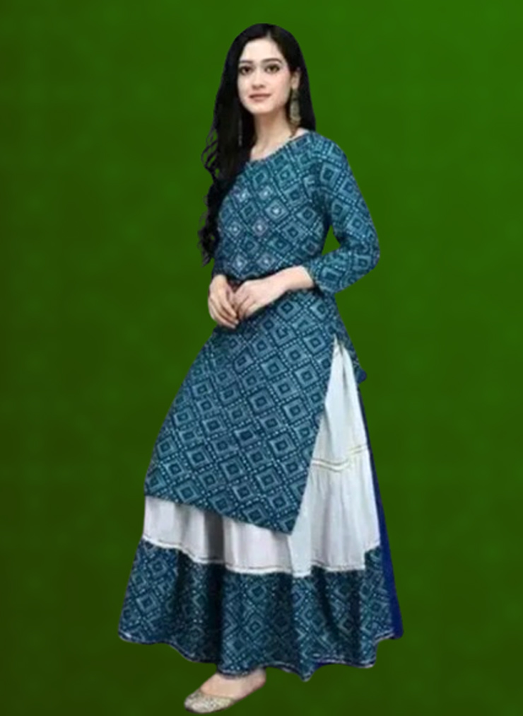 bandhani print kurti (6)