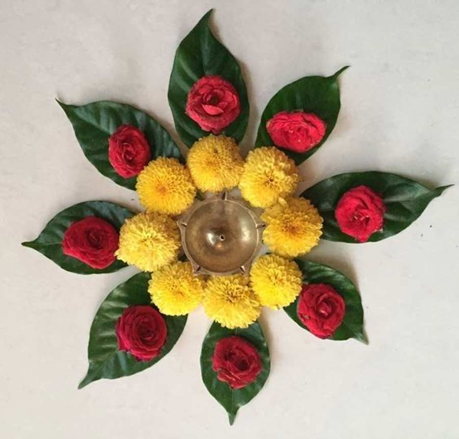 diya rangoli
