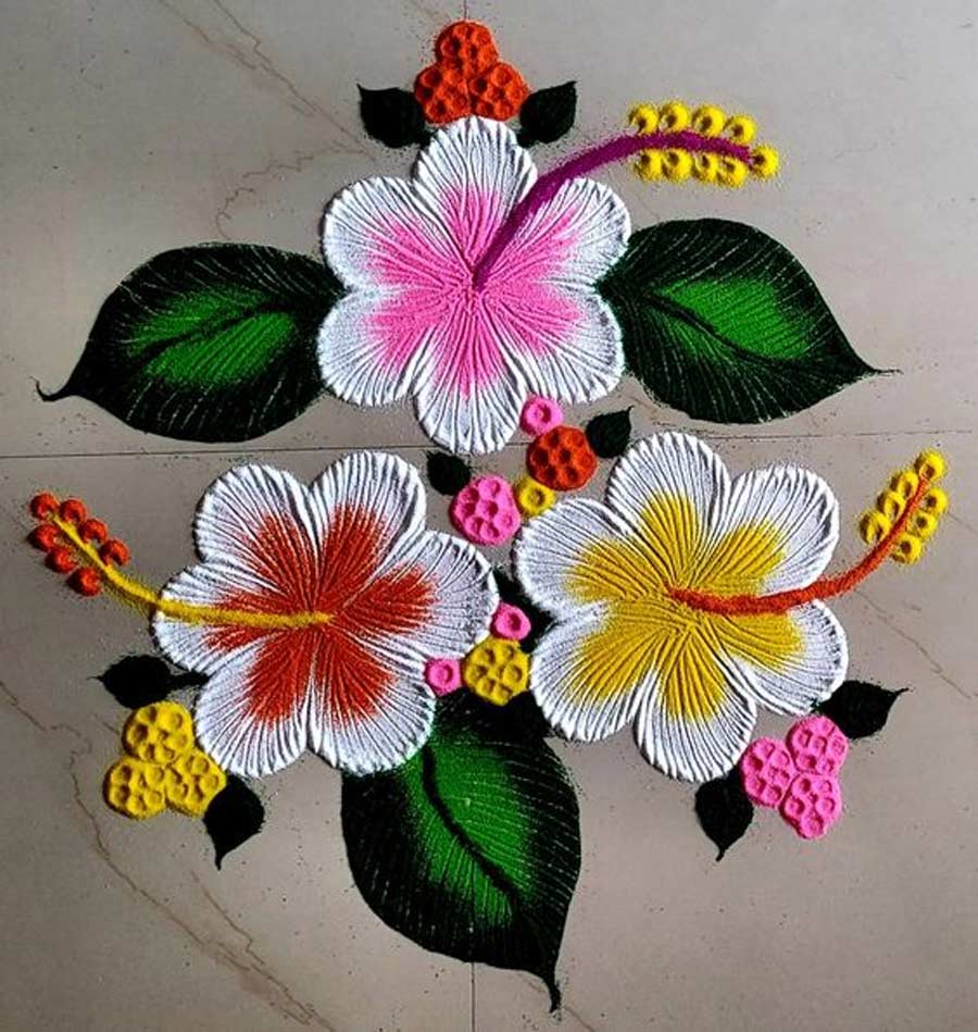 floral rangoli