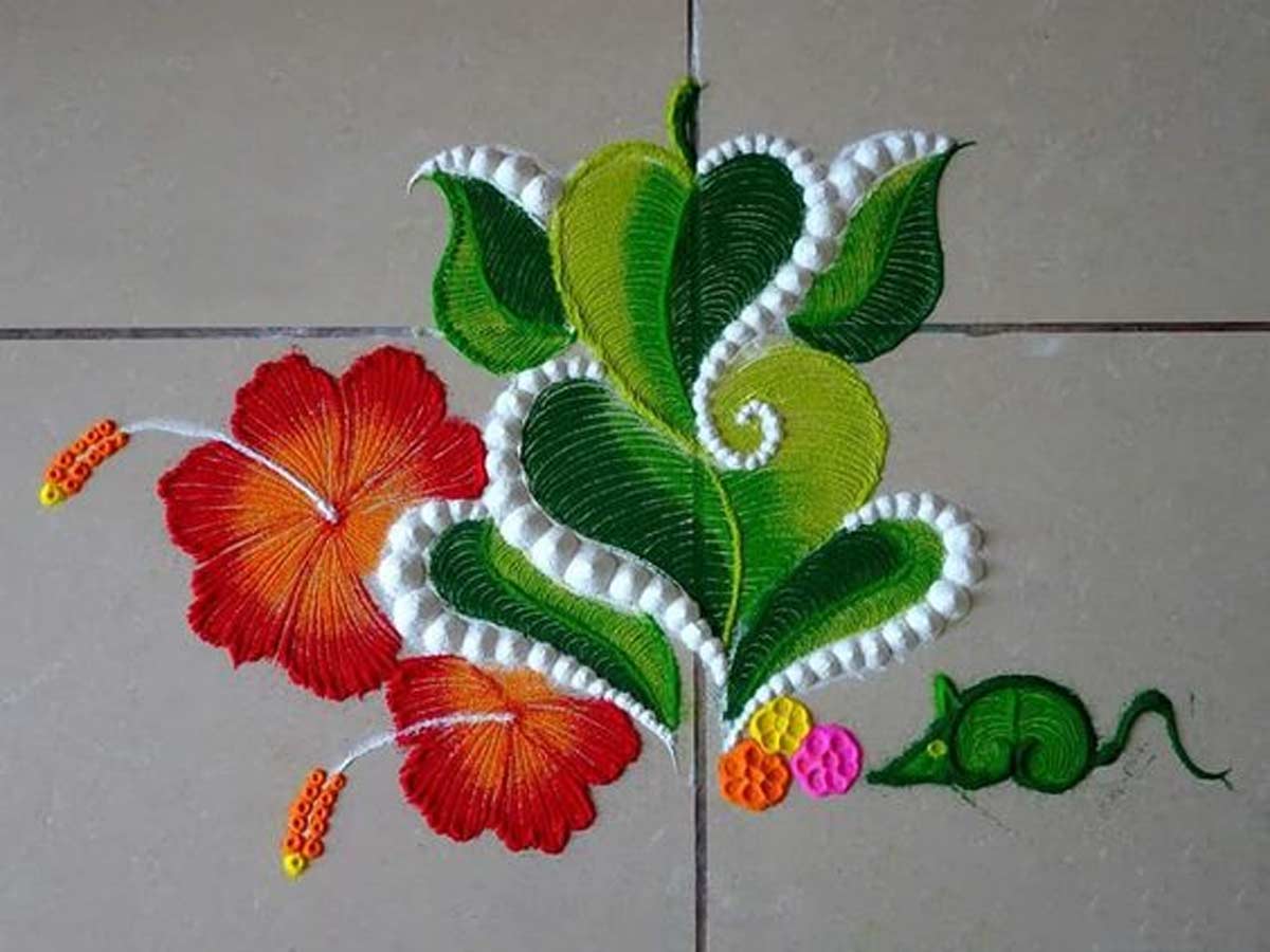 lord ganesh rangoli (2)