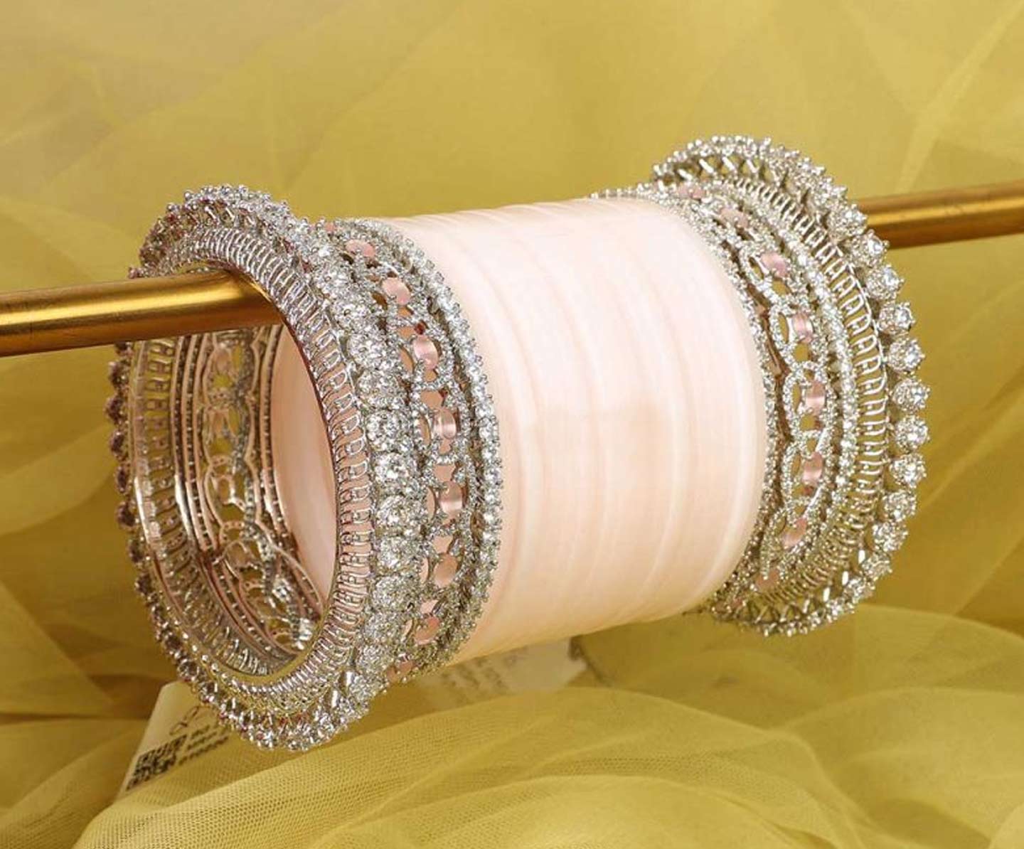 Stone work kangan with chooda