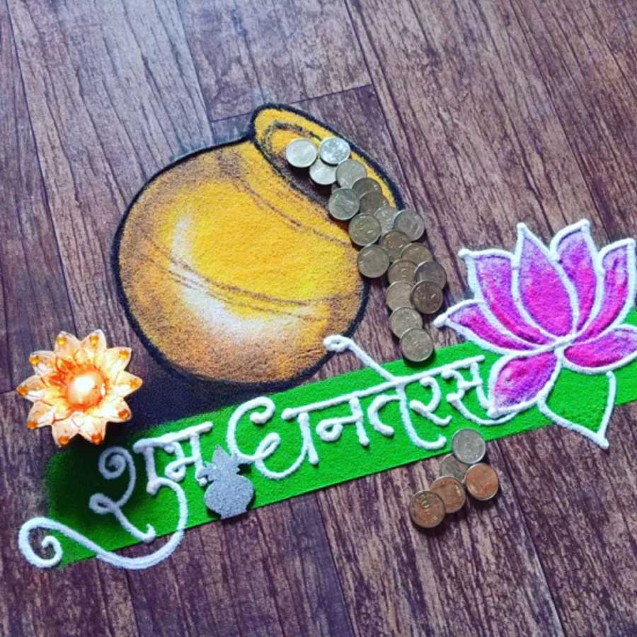 rangoli easy design for diwali