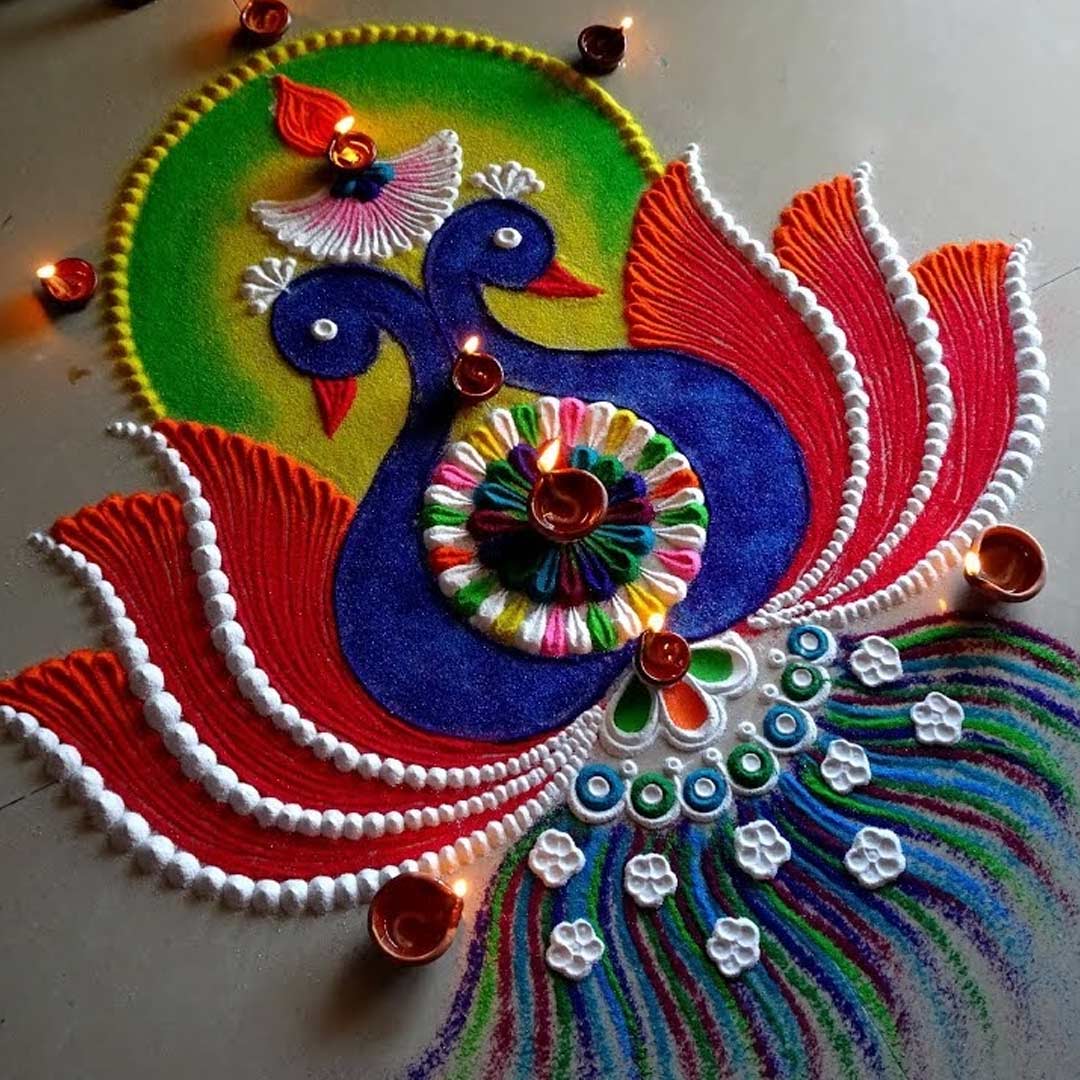 easy Diwali Rangoli Designs