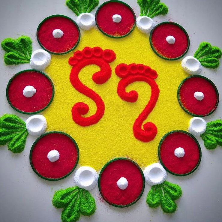 bangles rangoli design