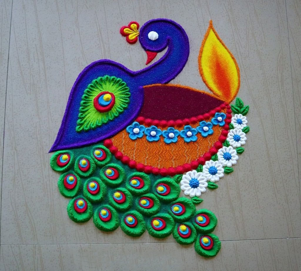 rangoli design for diwali