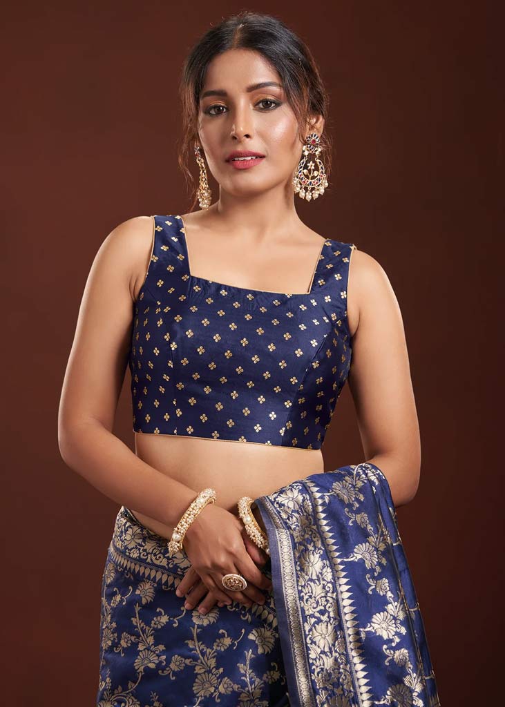 Square neckline blouse