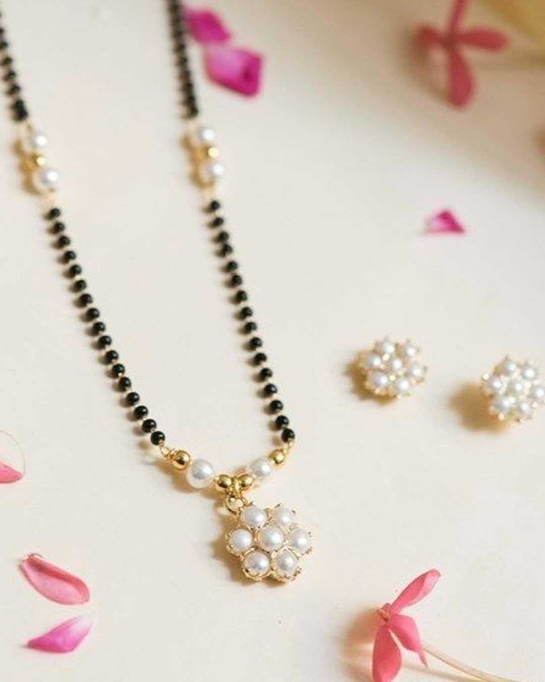 Flower design mangalsutra