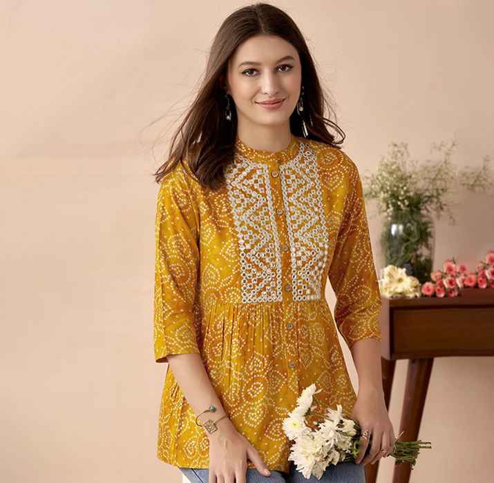 Mirror work kurti (2)