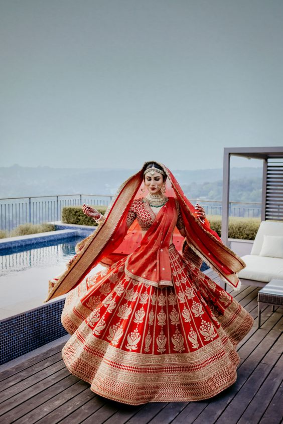 Red Bridal Lehenga Designs