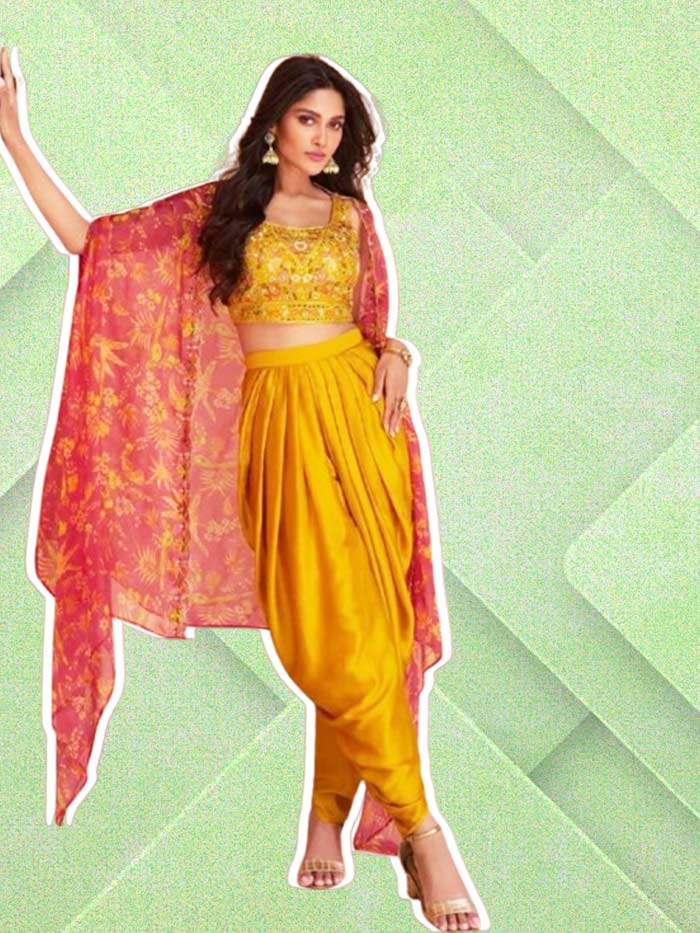 dhoti style suit design