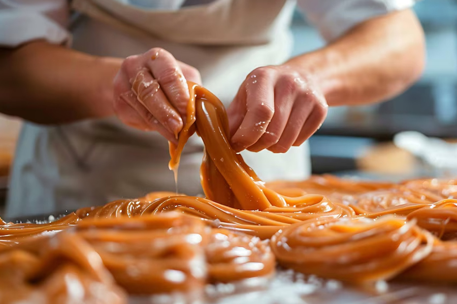 use maple syrup or honey for caramel sauce