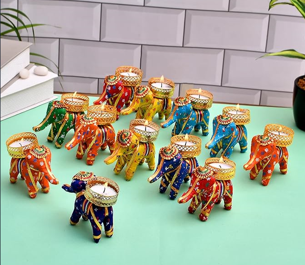 showpiece from candles