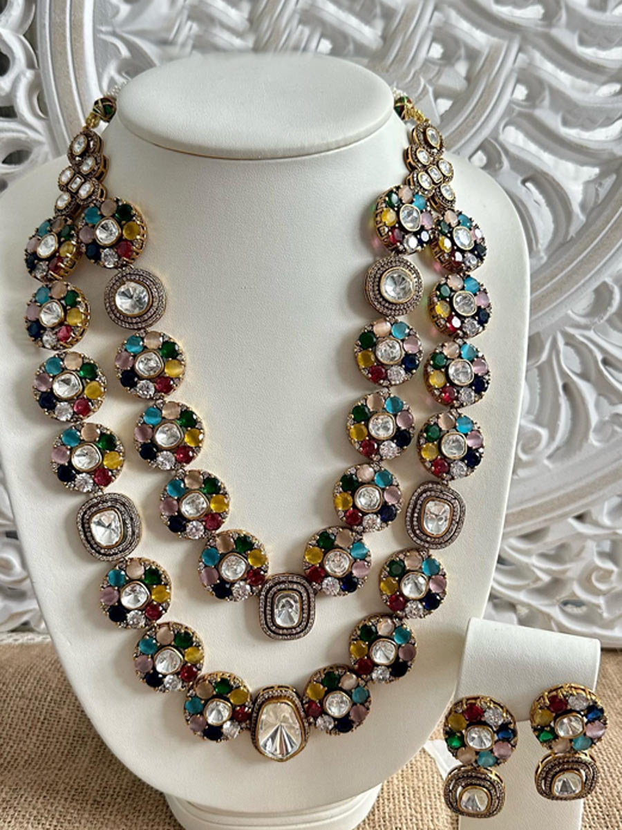 Kundan work rani har