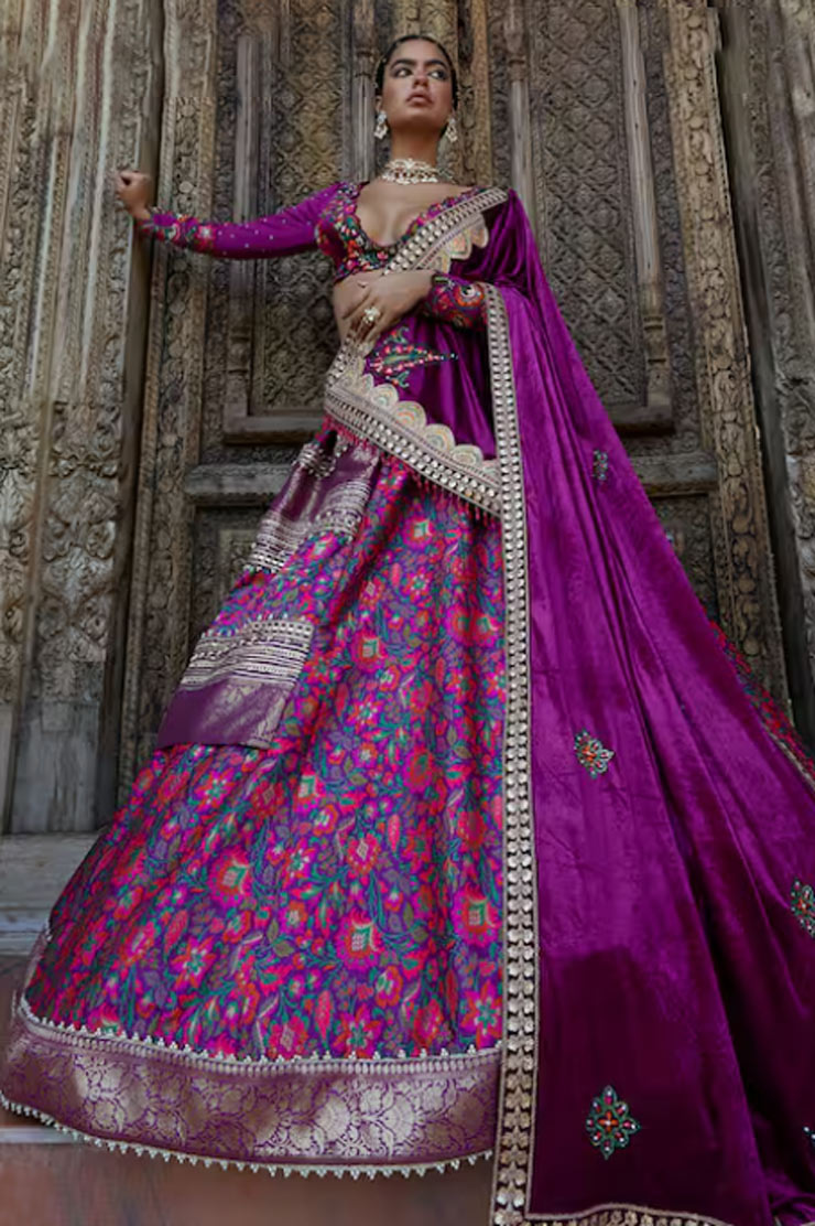 Purple lehenga