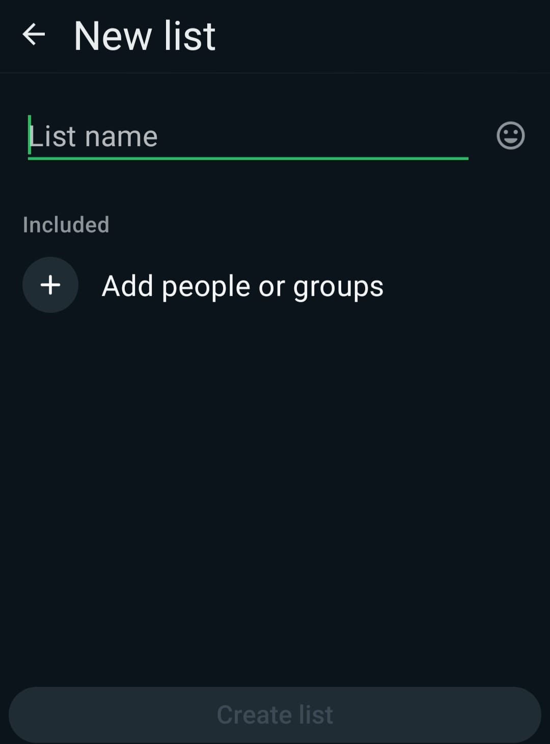 how to use new list feature