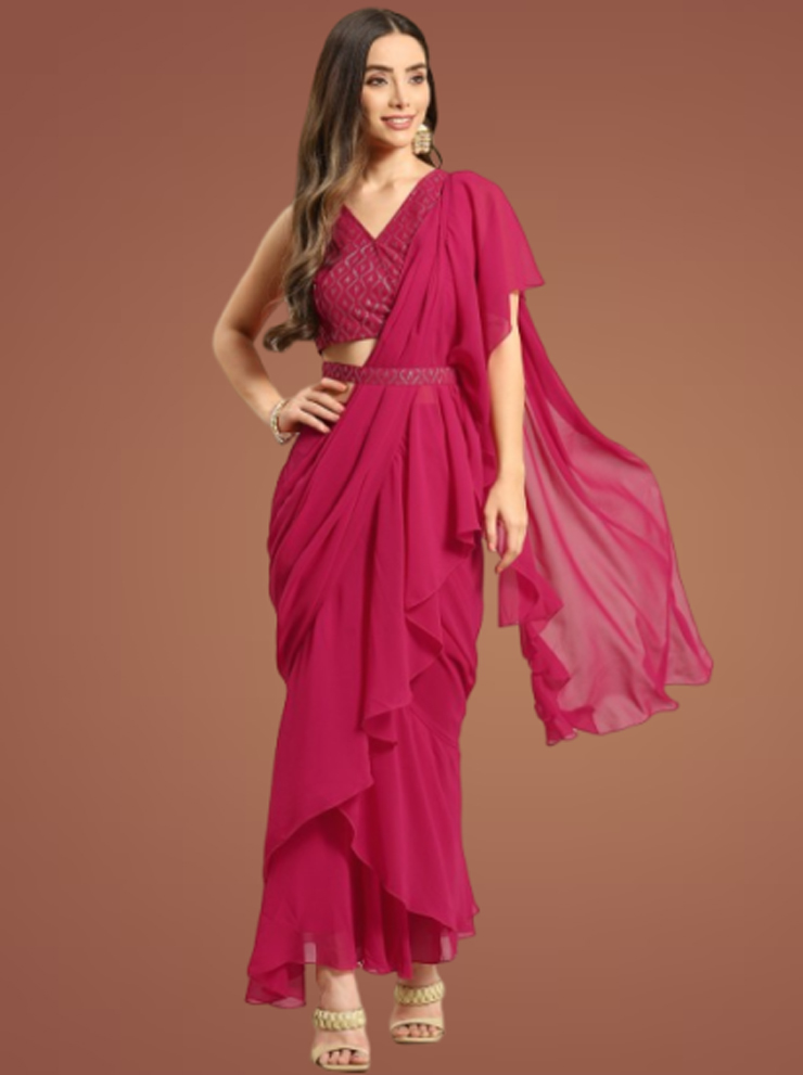 ruffle saree designs (2)