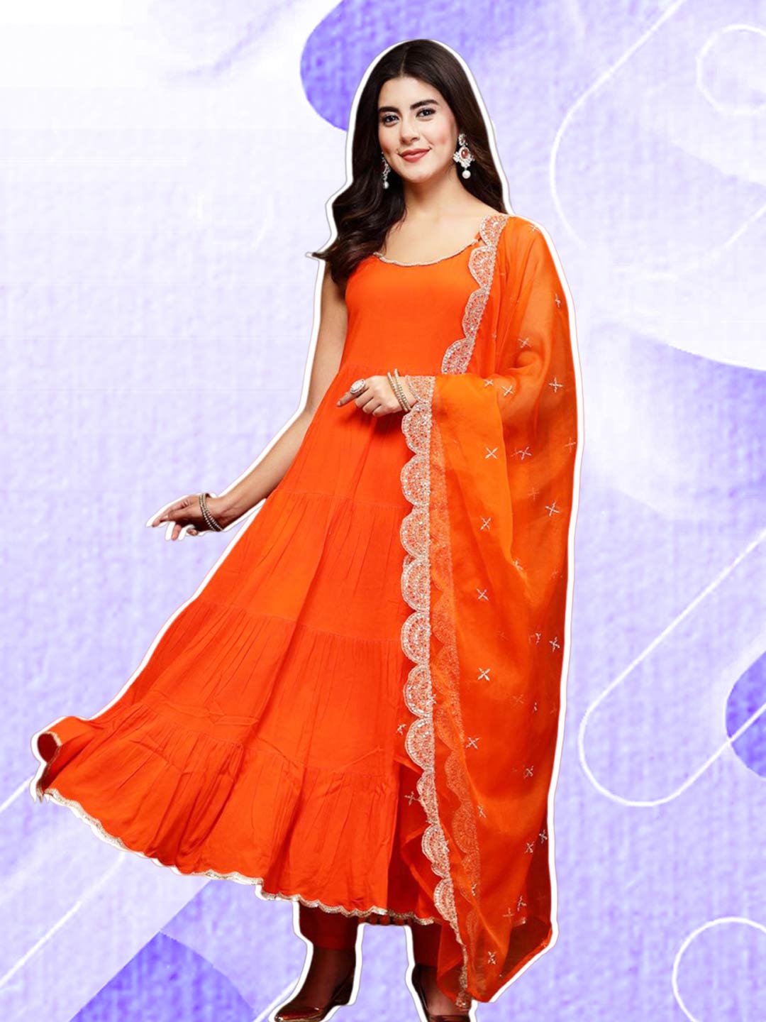 sleeveless kurti with dupatta (2)