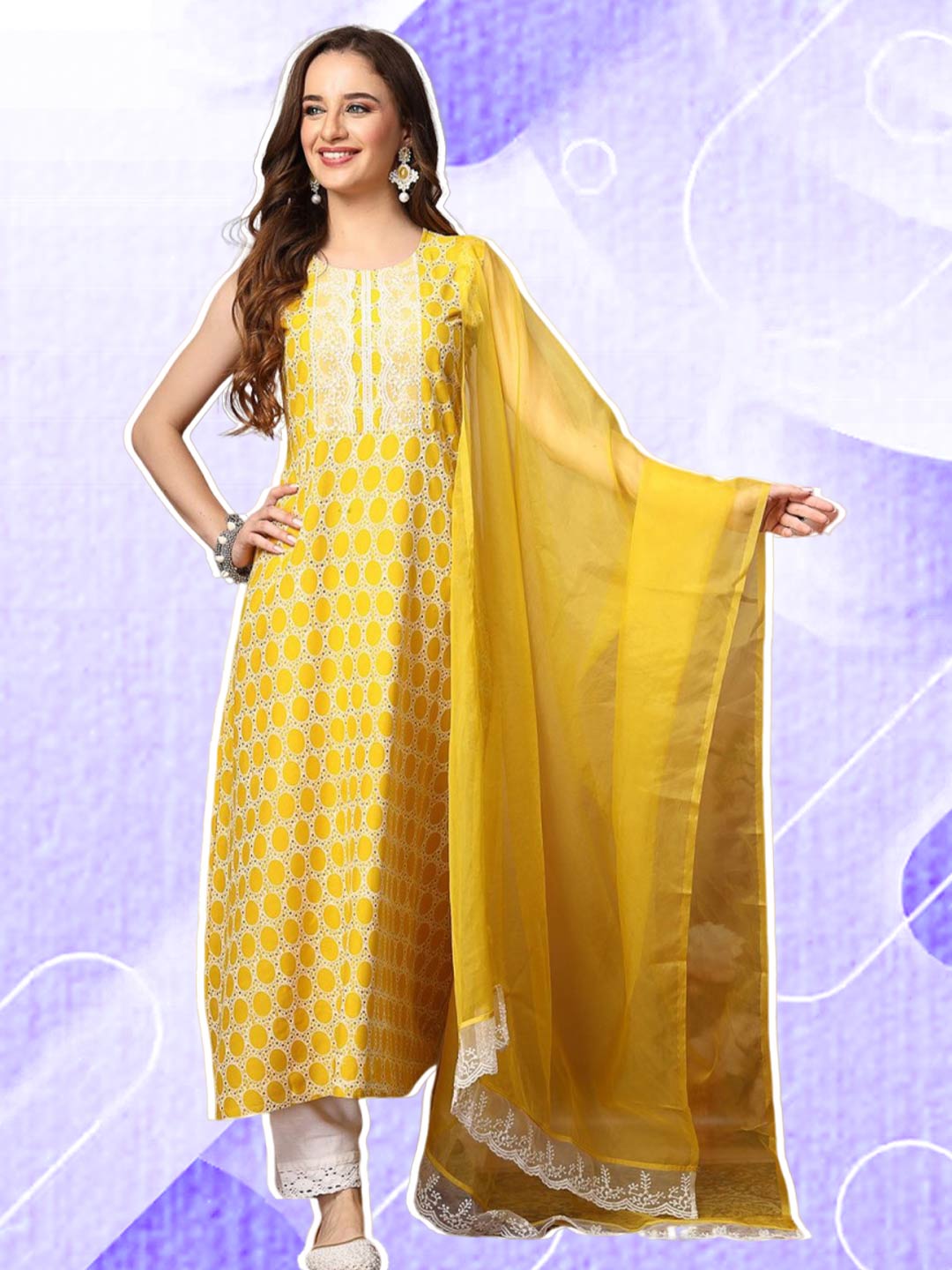 sleeveless kurti with dupatta (3)