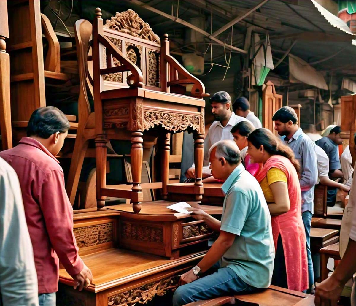delhi shastri nagar market is best for cheap furniture