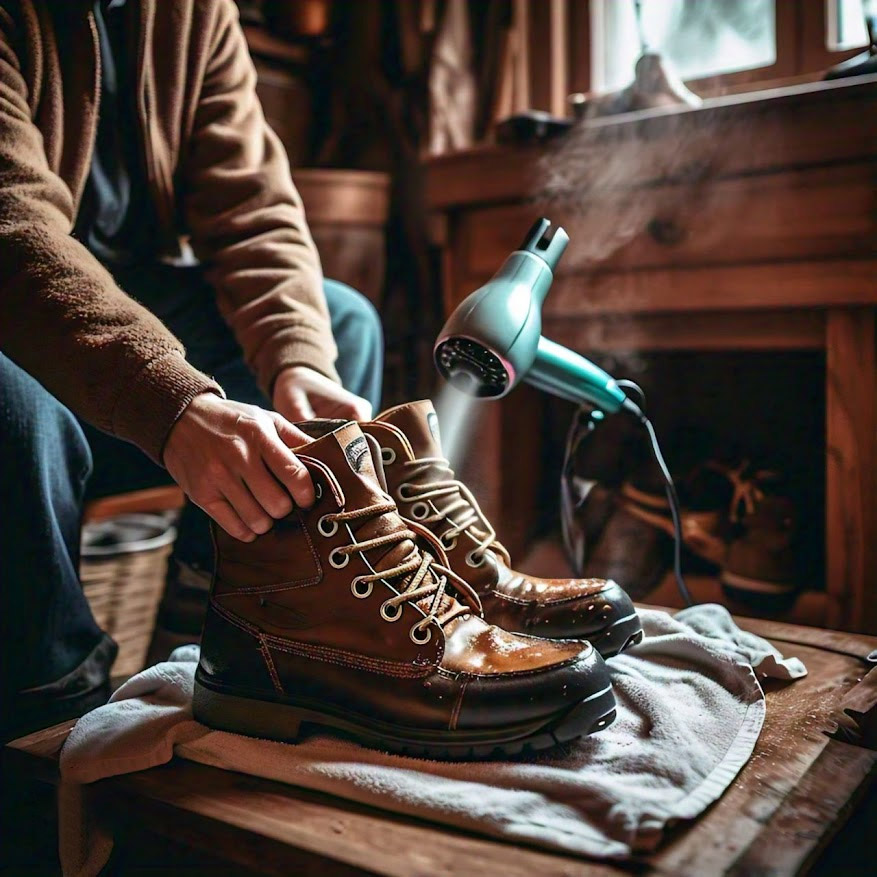 newspaper for drying shoes