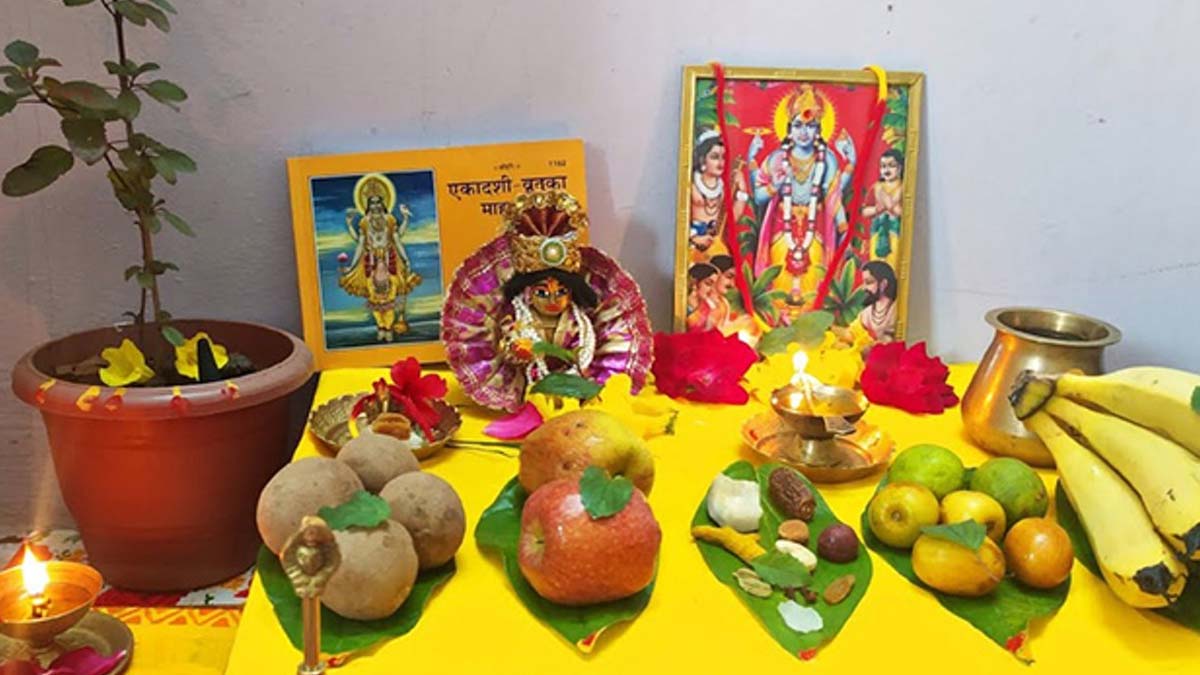 utpanna ekadashi ke din bhagwan vishnu ke liye kaun sa diya jalana chahiye