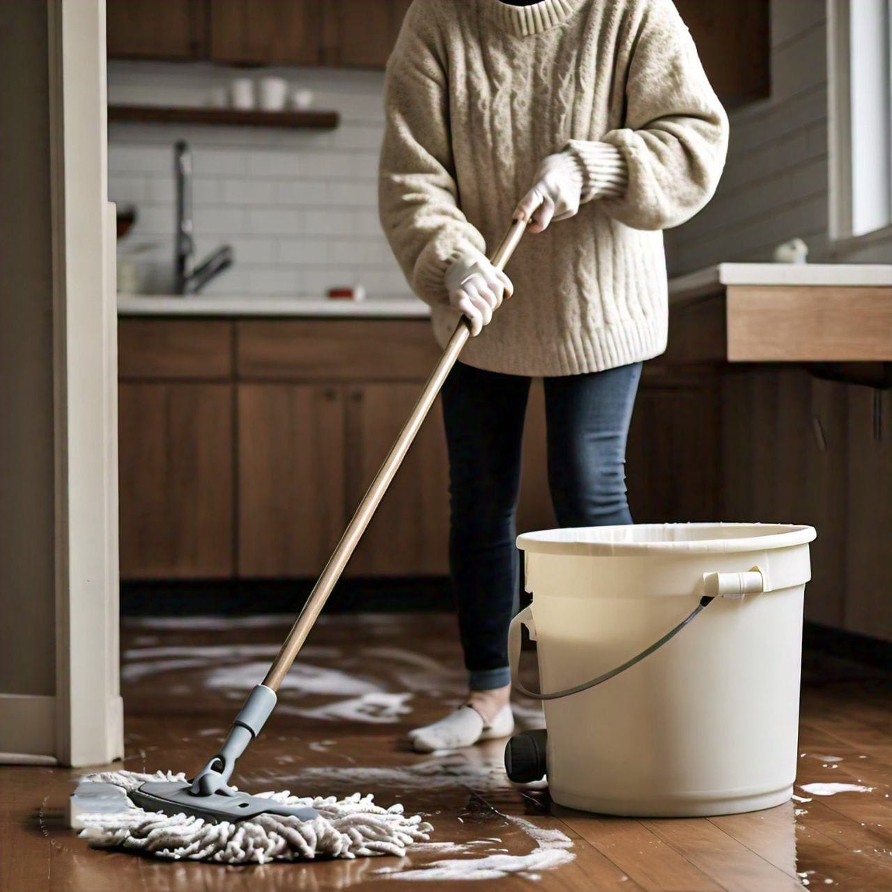 How to make mopping clothes with sweaters