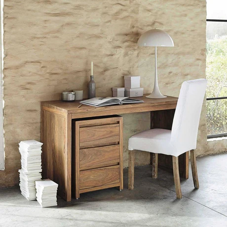 Wooden desk and chair