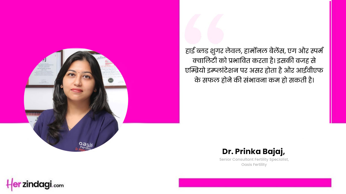 ivf and sugar management