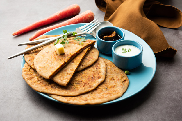 Carrot paratha recipe