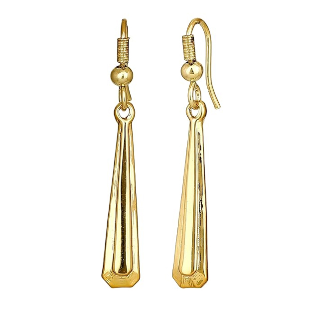 Simple drop hanging earrings