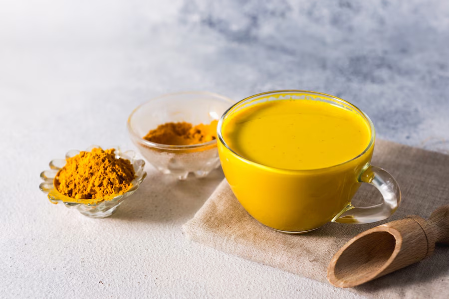 turmeric milk to reduce stress