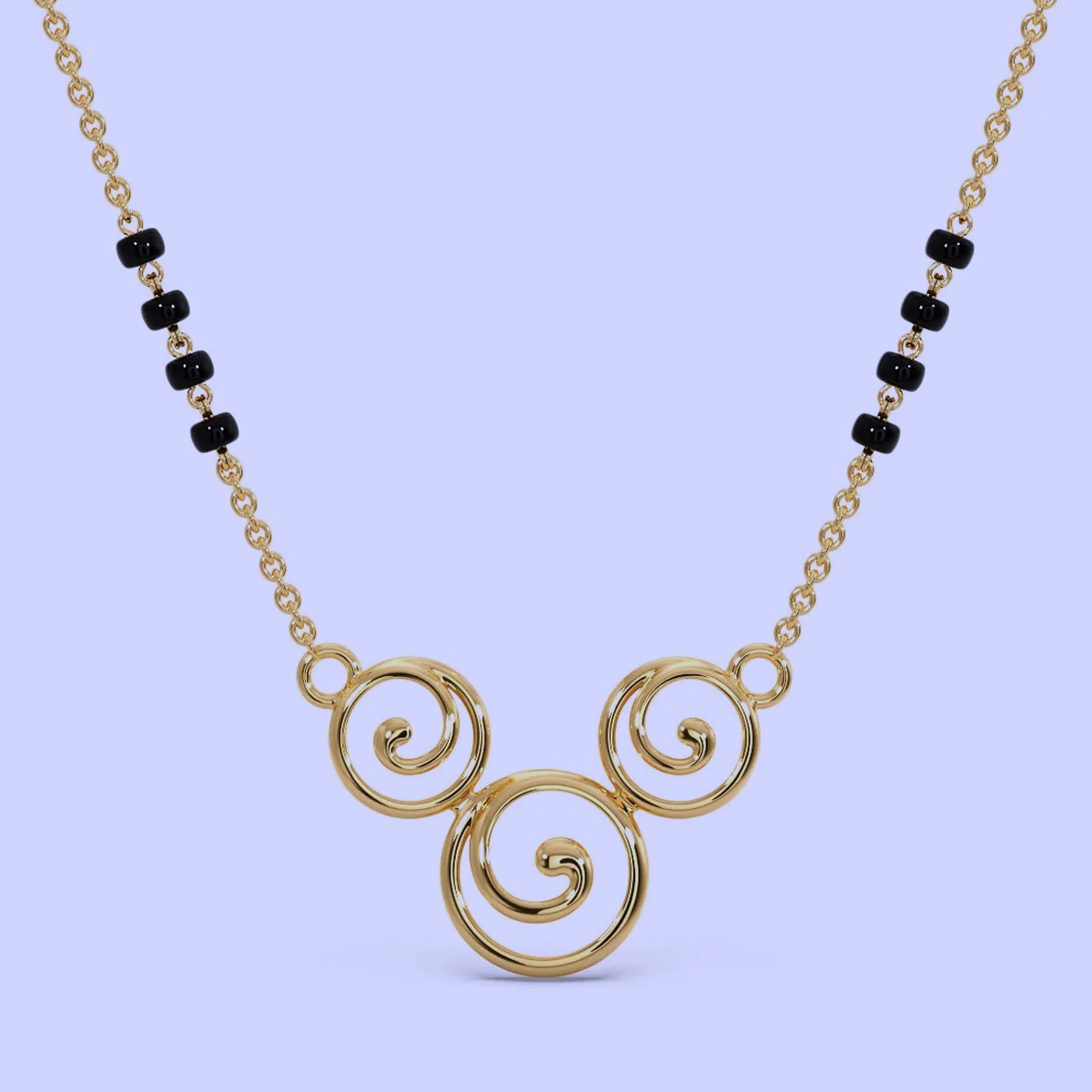 Circle design mangalsutra