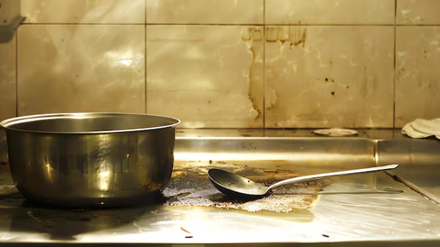 how to clean kitchen countertop