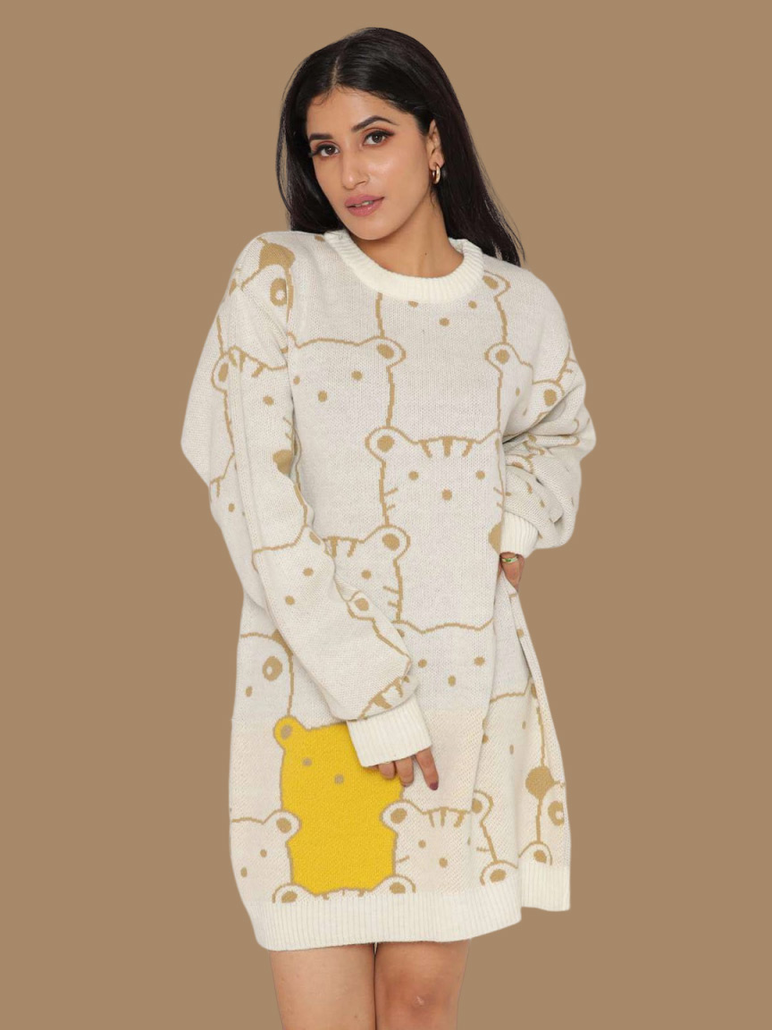 woolen short dress (3)