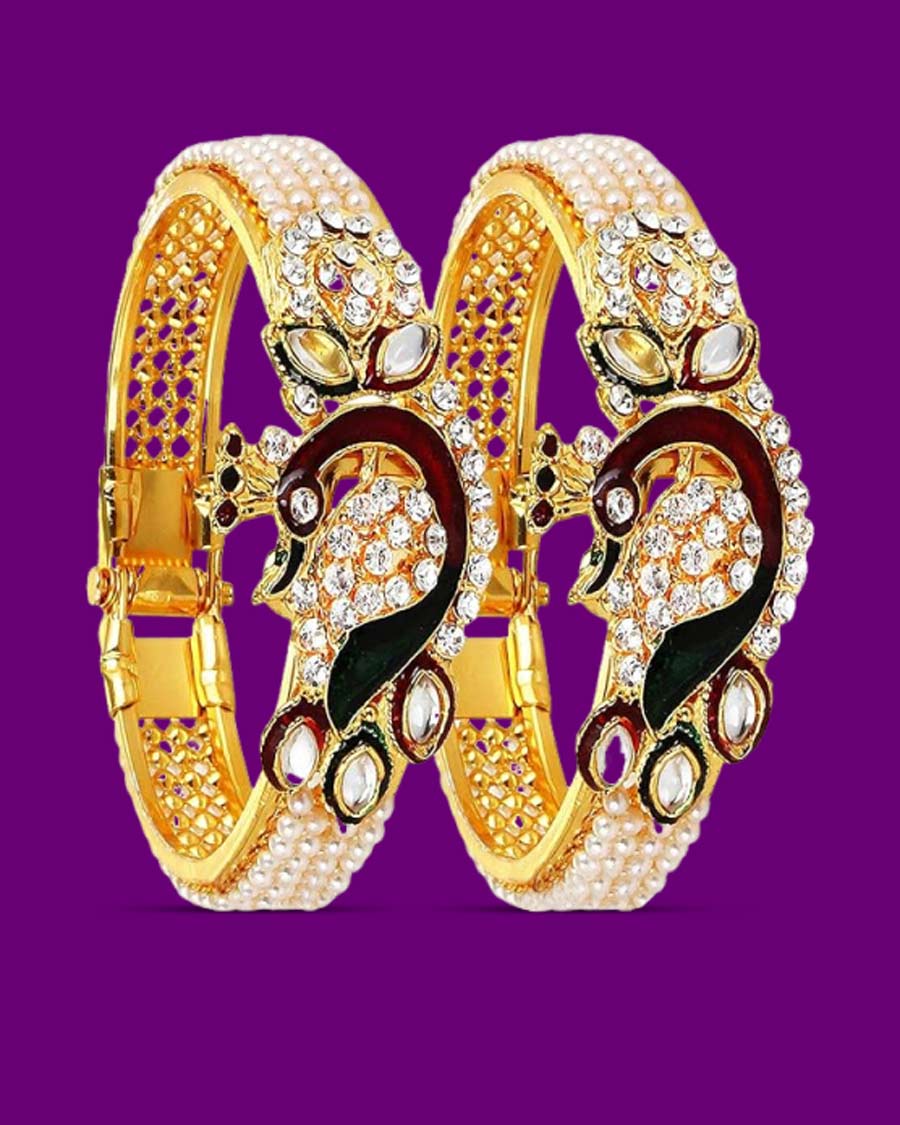 Peacock designs bangles