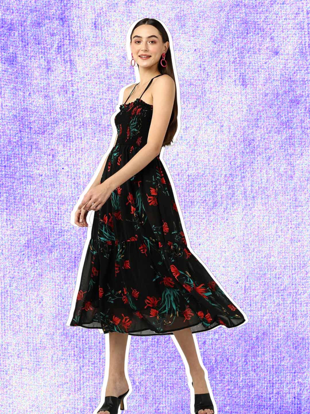 modern and top designs midi dress for christmas evening (2)