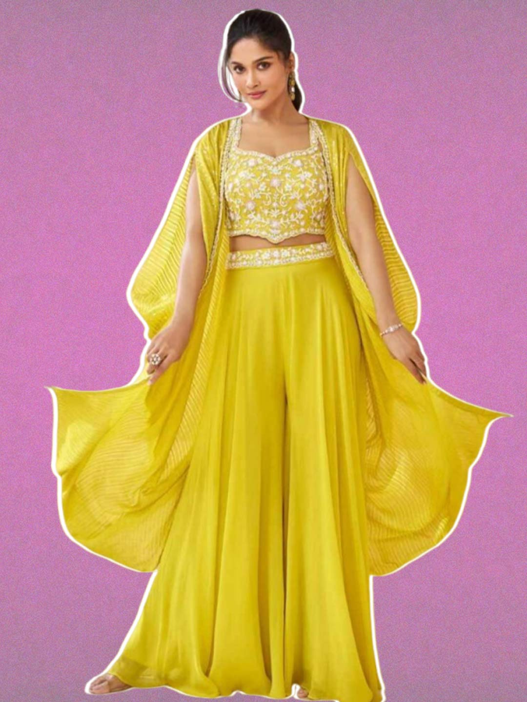 stylish and new designs top and palazzo set for wedding function (2)