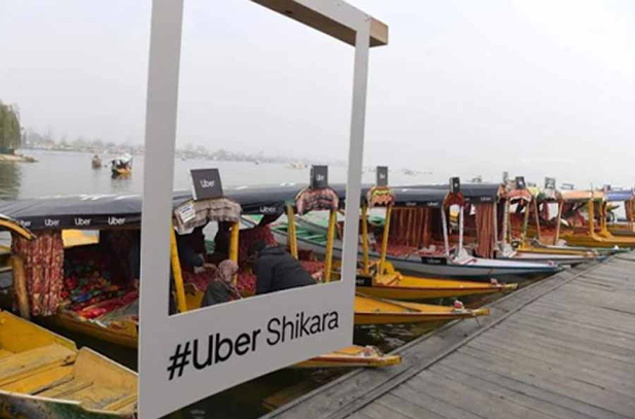 uber taxi for travelers in dal lake srinagar in hindi